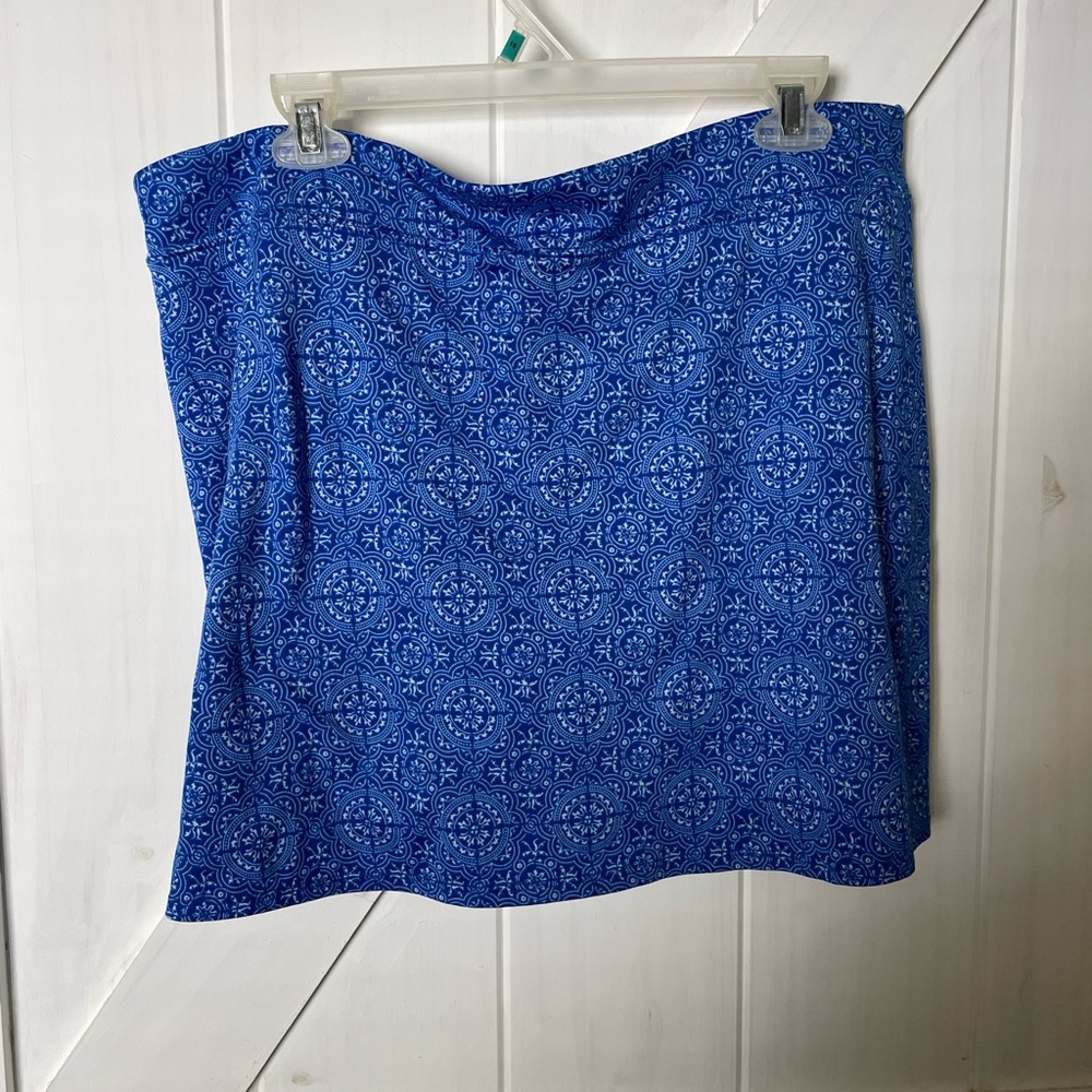 Tranquility, skirt with built in shorts, XL. Blue, paisley Fall, back to… - Picture 5 of 5